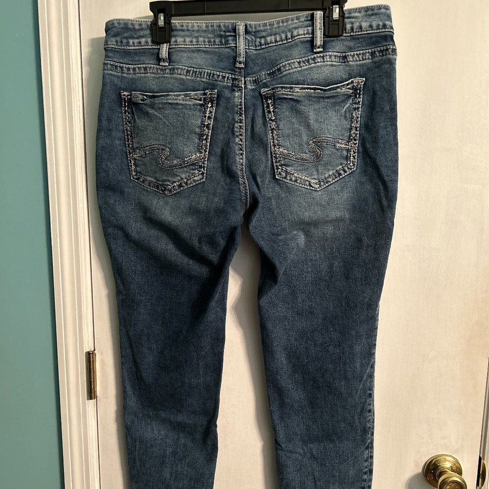 Silver Jeans Co. Suki Skinny Jeans Size 34W x 29L - Picture 2 of 6